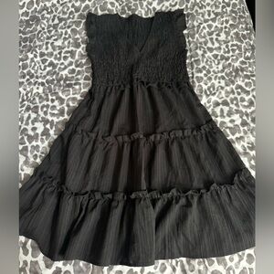 NWT Beach Sissi vneck smocked frill dress sz SM